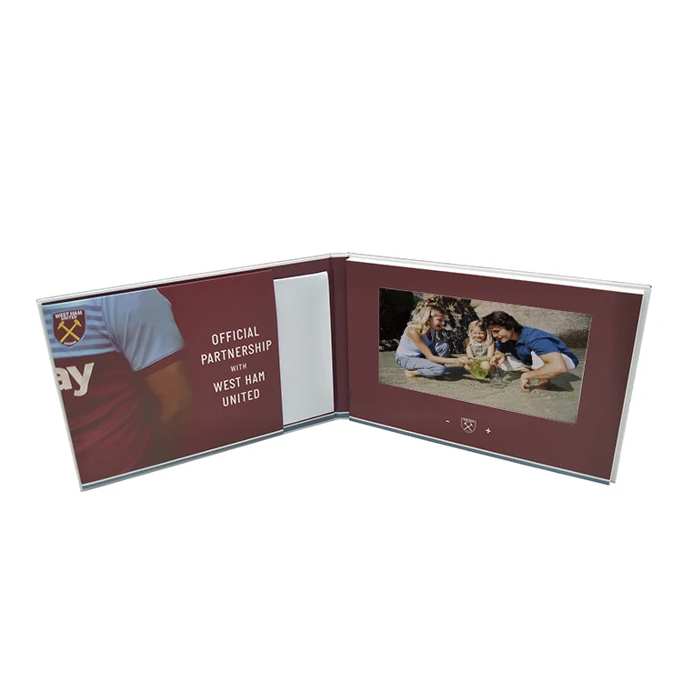 
7 Inch Lcd Card Invitation Touch Screen Video Card Brochure Wifi Android For Promotion 