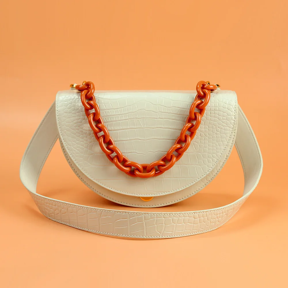 2024 Custom Crocodile Vegan Leather Ladies Bags Designer Alligator Chain Handbag Luxury Green Sling Bags For Women Crossbody