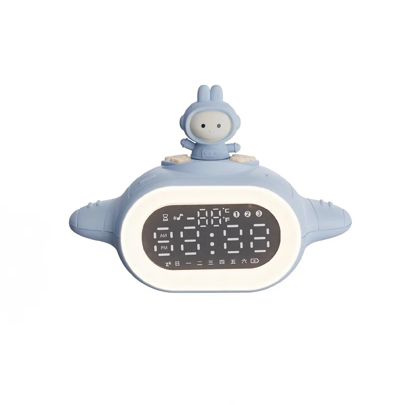 Intelligent Creative Night light LED Alarm Clock Student Bedroom Timer Countdown Multifunctional Kids Clock with Nightlight