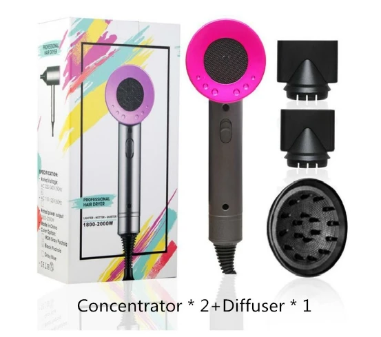 AMZ Hot Seller 2000W Professional  Hair dryer Negative Ion Hair Dryer Household Hand Blow Dryers