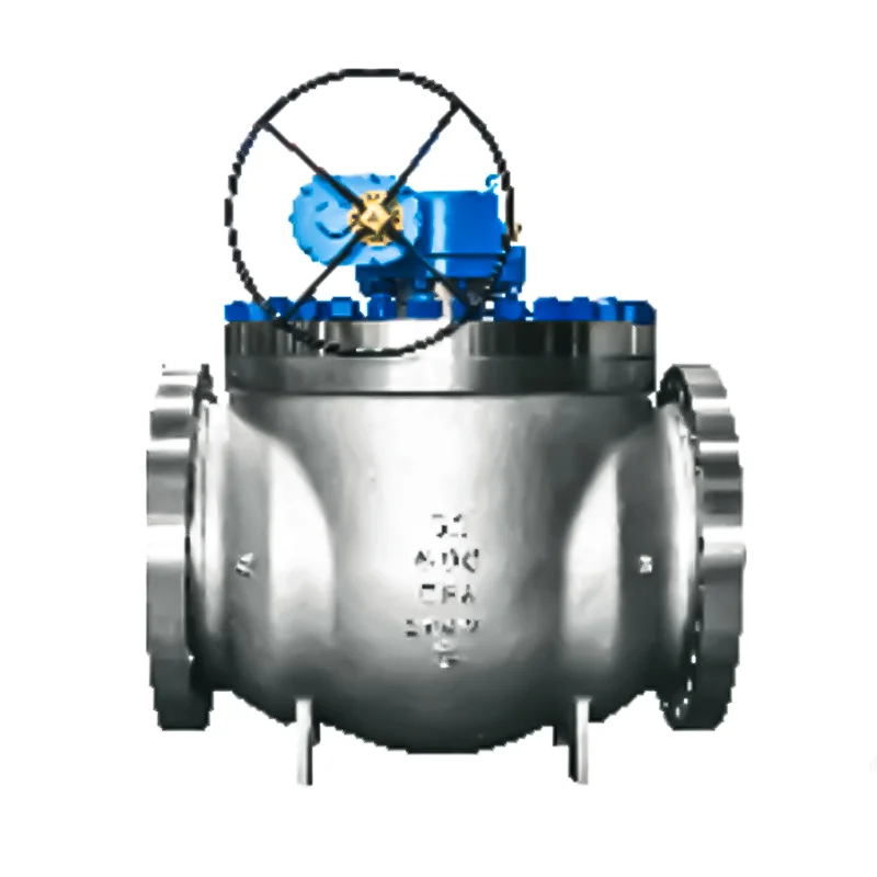ANSI150 DN100 PN16 WCB double flange type 2 way 2pcs flange ball valve with manual operate
