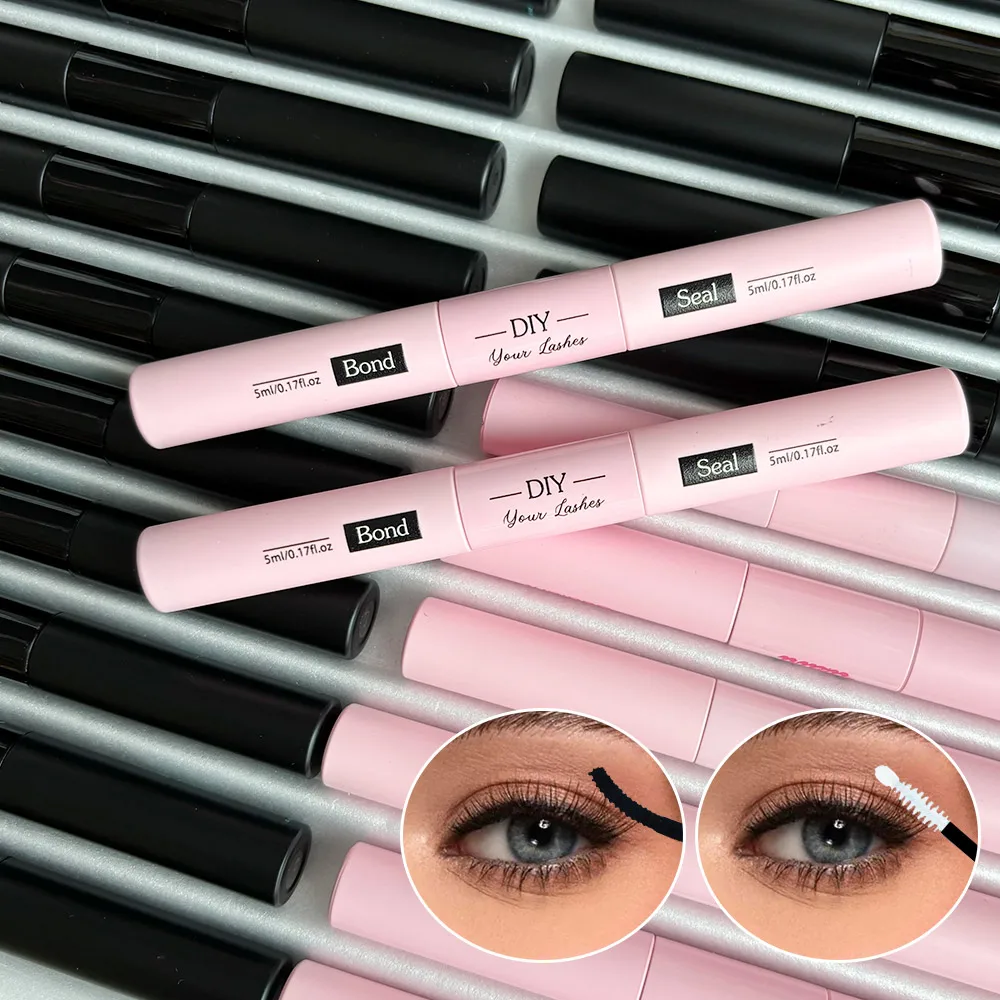 Wholesale Korean Professional Waterproof 5-7 Days 2 In 1 Lash Adhesive And Sealant For Lash Extensions