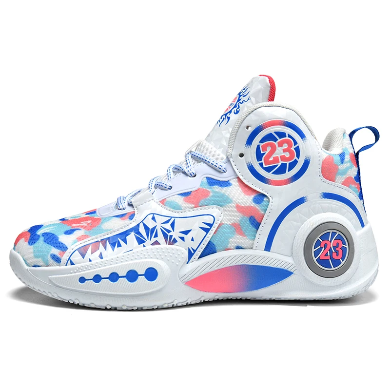 New Trend High Style Sports Basketball Shoes for Kids for Casual Use and Training Youth Running Shoes with MD Insole Material