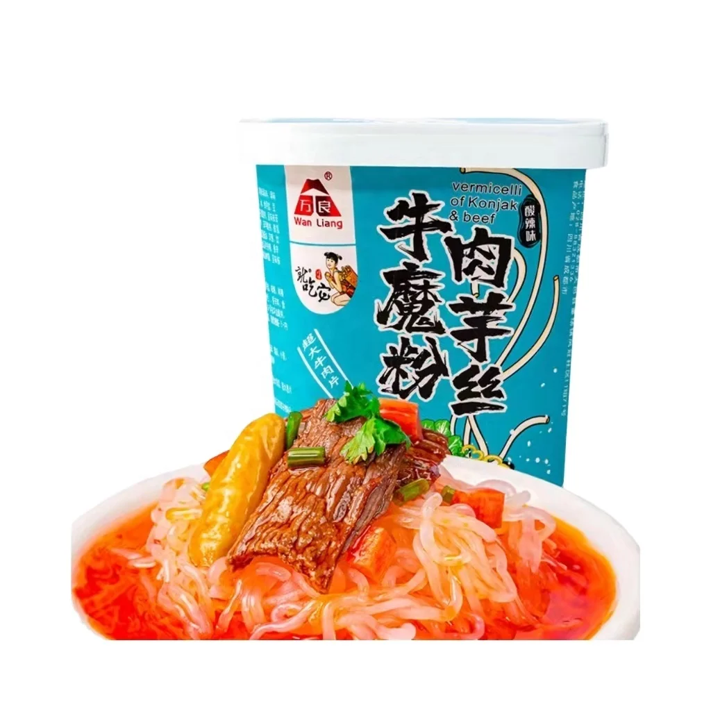 Оптовая продажа, китайская Коньячная вермишель со вкусом говядины для ленивых людей