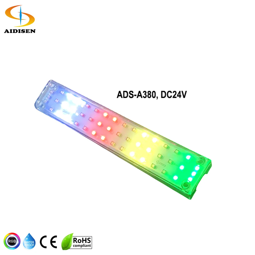 Aidsien A380 программируемые RGB светодиодные фонари DC24V IP65 наружные UC2903 48 шт. SMD 5050 кабошон лампа для ландшафтного применения ПК