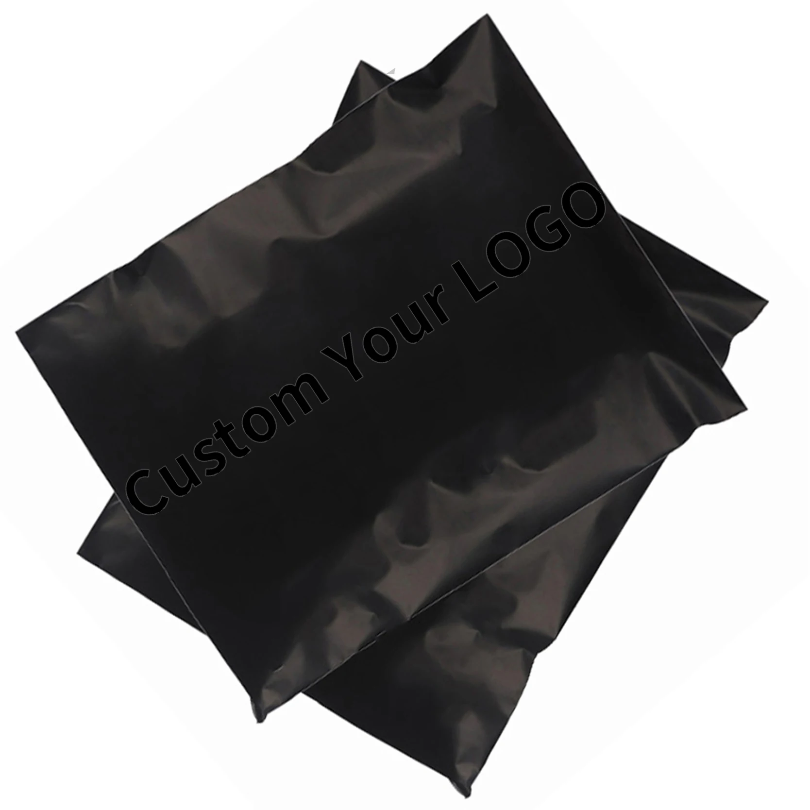 Custom Frosted mailing courier personalised ship mailbag clothing packaging Matte Black Poly Mailer aluminium foil shipping bags