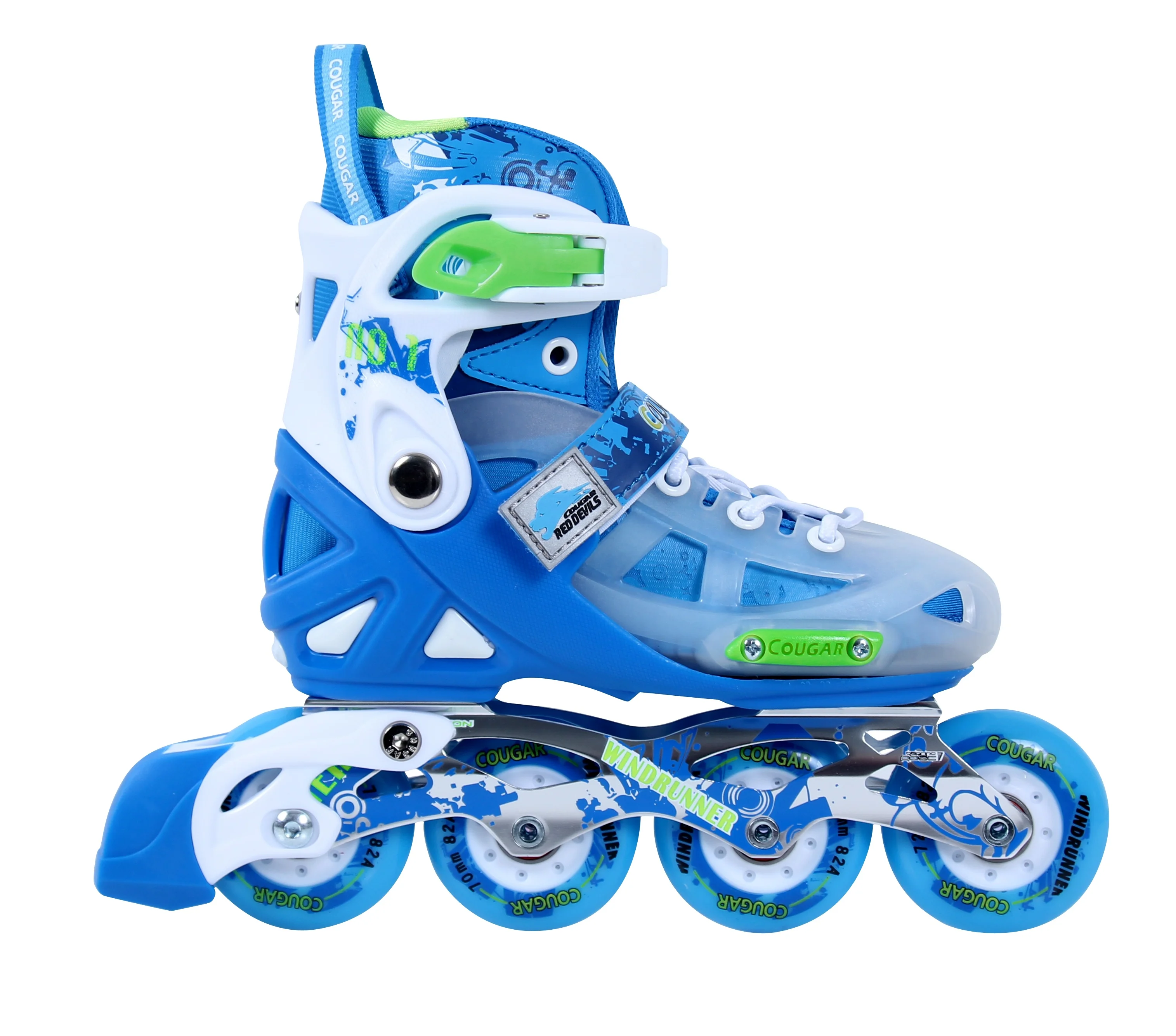 NO MOQ COUGAR PP hard shell inline skate fitness and slalom 2 in 1 for children