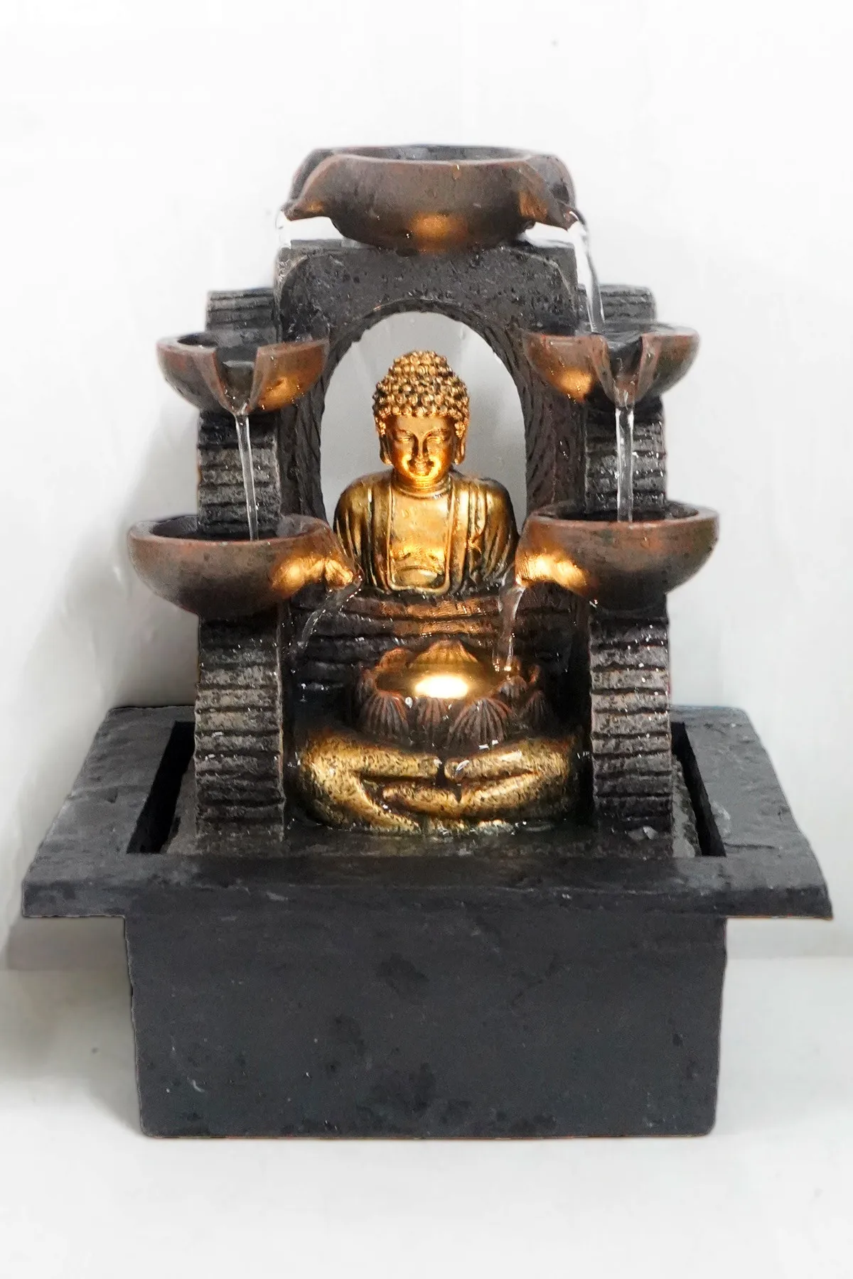Manufacturer Wholesale Resin Buddha Statue Water Fountain Polyresin Hindu Gods Statues