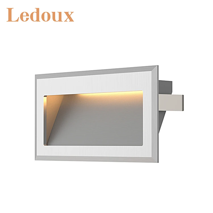 LEDOUX Top Design Customize Recessed Installation Aluminum Brightness Chain Store Step Lamp 3W Wall Lighting Led