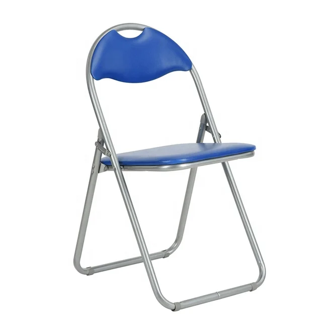 Factory Supply Vinyl Cushioned Metal Folding Chair For Home Office