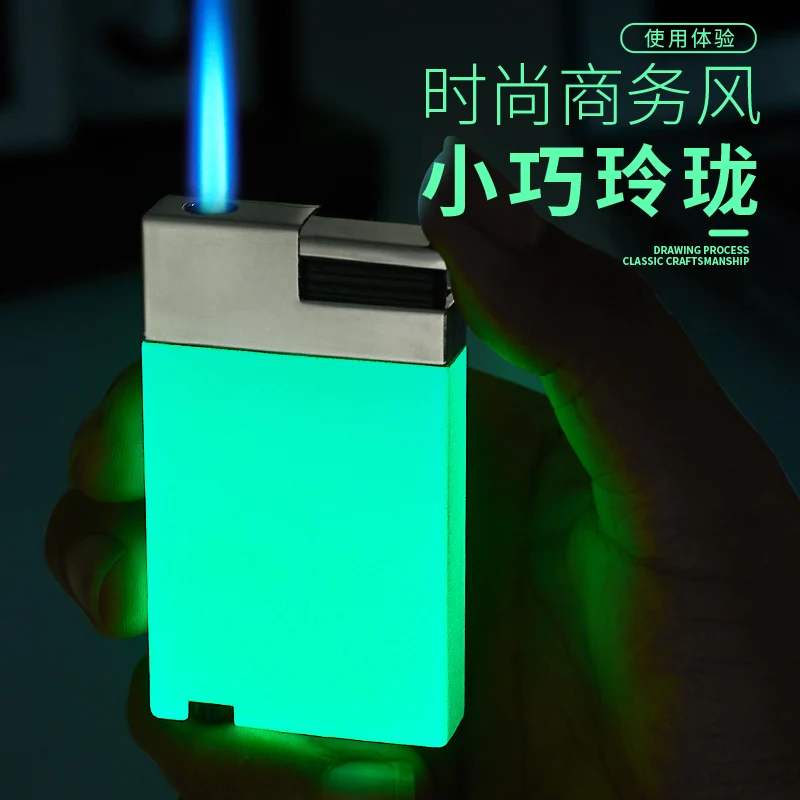 Ultra-thin  Metal Lighter Cigarette Lighters Windproof  for Smoking