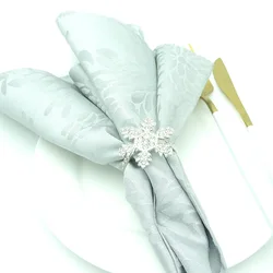 K & B Snowflake Style Kitchen Restaurant Wedding Dinner Table Napkin Ring