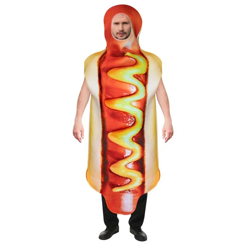 KayaTrek Footlong Hot Dog  Halloween Costume Unisex Men Women Sausage Suit