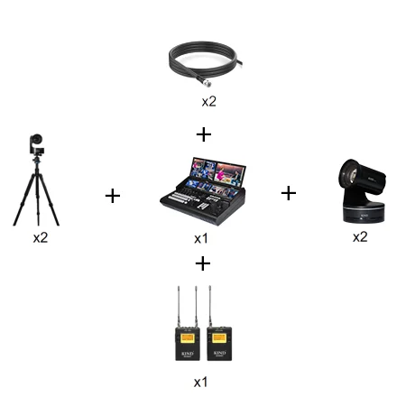 Mobile special effects switcher EFP multi-camera guide, recording, broadcasting, live shooting, wide-angle PTZ camera