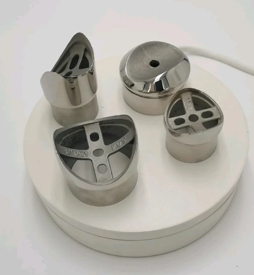 Stair Fence Fittings Collar Shape Stainless Steel Balustrade Tube Saddle Vertical Wire Infill