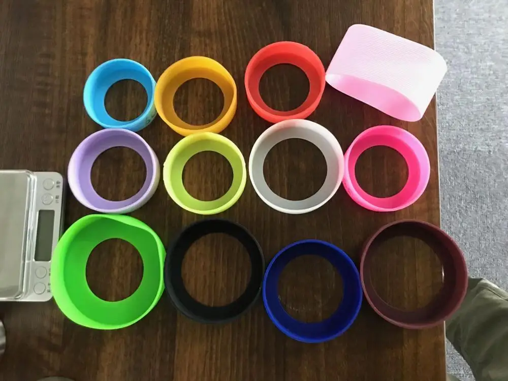 65mm 70mm silicone bumpers silica gel cover silicone bottom cover bumper case for skinny cup tumblers rubber bottom
