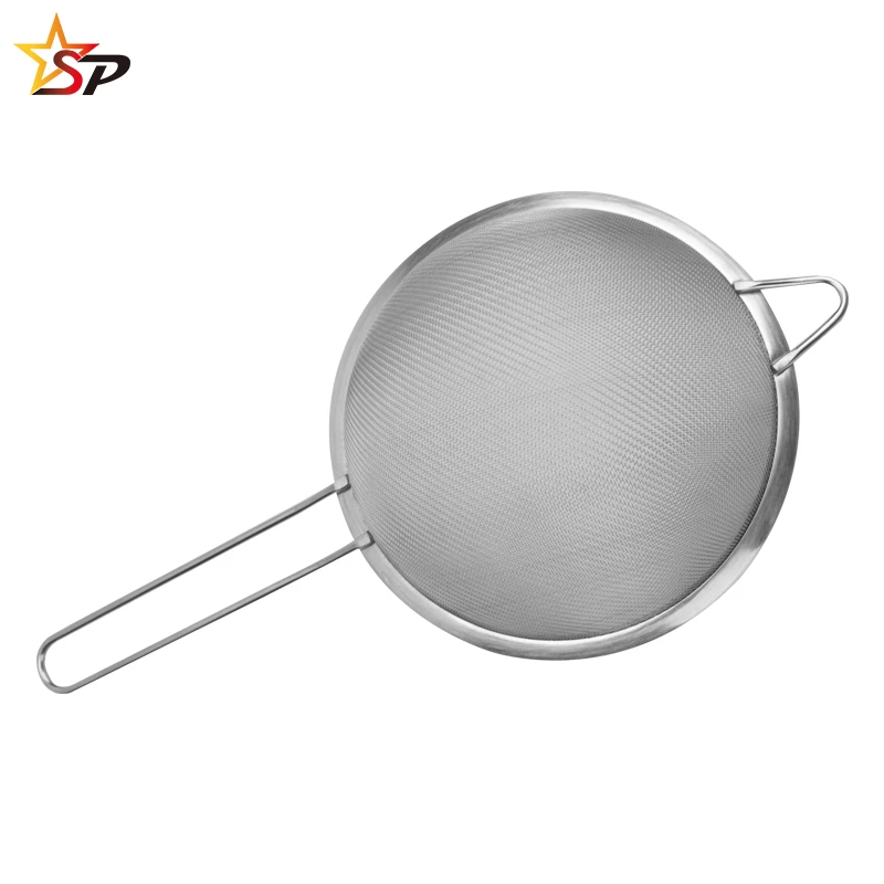 
Durable Stainless Steel 22cm Mesh Strainer Fine Wire Mesh Strainer for Soy Milk Juice filter 