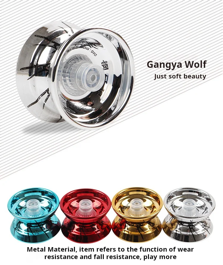 Gradual Change Die Cast Super Yoyo Ball Metal Aluminum Alloy Kid Toy