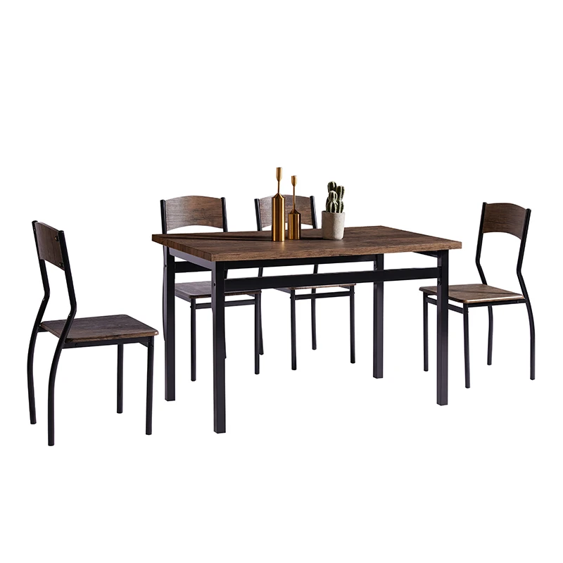 New design modern dining table set luxury wooden tables and chair sets dining room