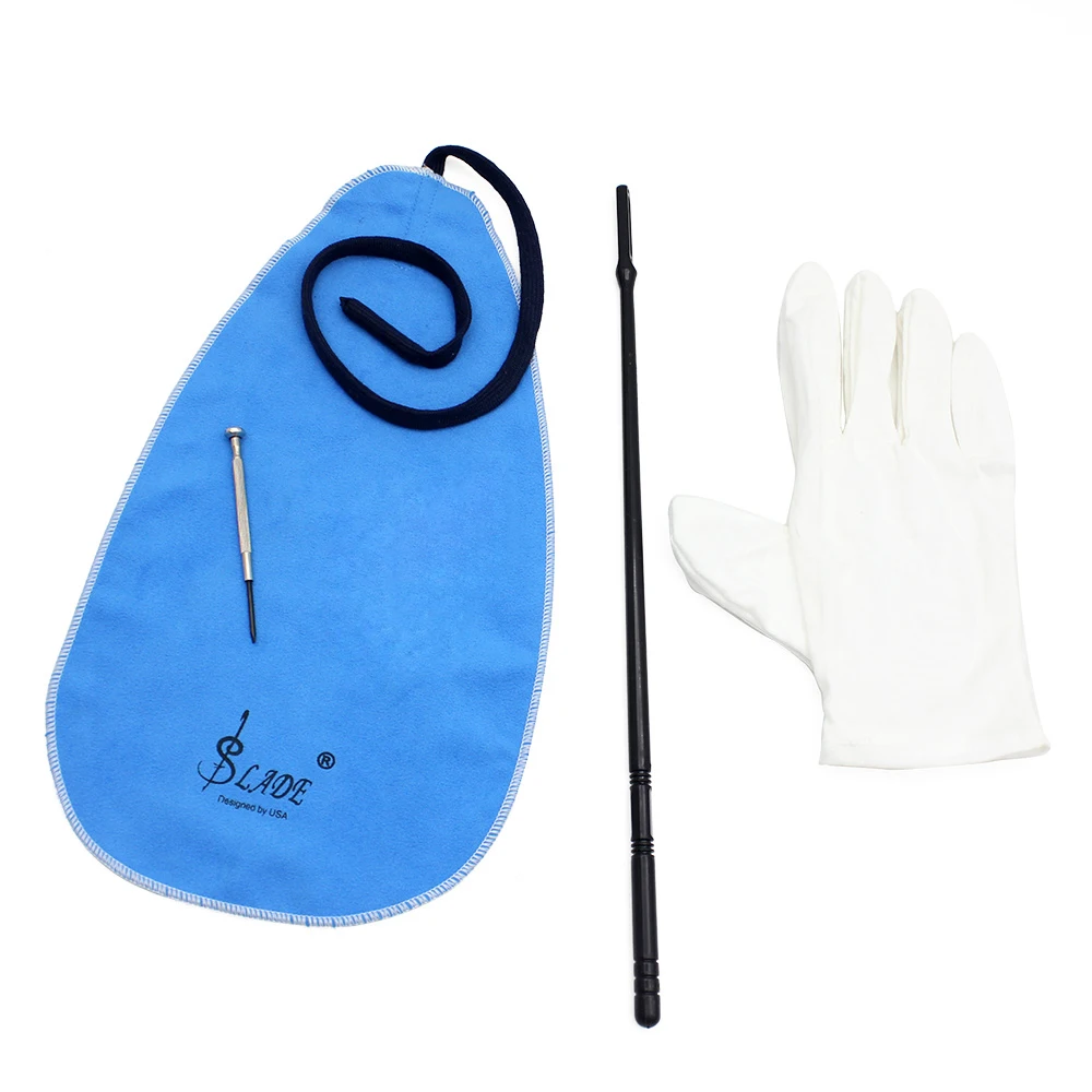SLADE musical instrument flute cleaning 4 in 1 kit with cleaning  cloth  stick  screwdriver  saxophone accessories