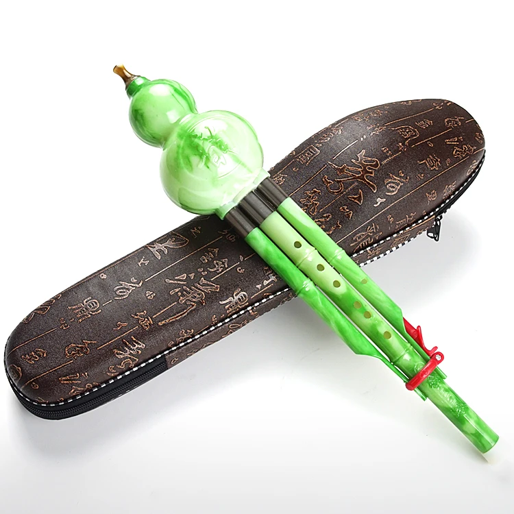 best sale C Key Hulusi Traditional Chinese Classic Flute Gourd Cucurbit Ethnic Musical
