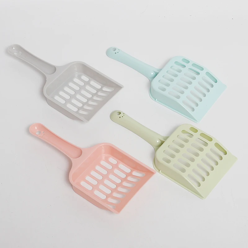 Pet Clean Grooming Plastic Semi-closed Rectangular Cat Litter Box Pet Toilet Cat Litter Box with Free Shovel