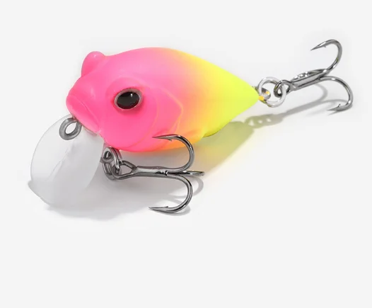 4.5cm 7g Hard Plastic Crankbait Lure Vivid PVC ABS Artificial Fishing Bait Carp River Lake Stream Fishing Wholesale