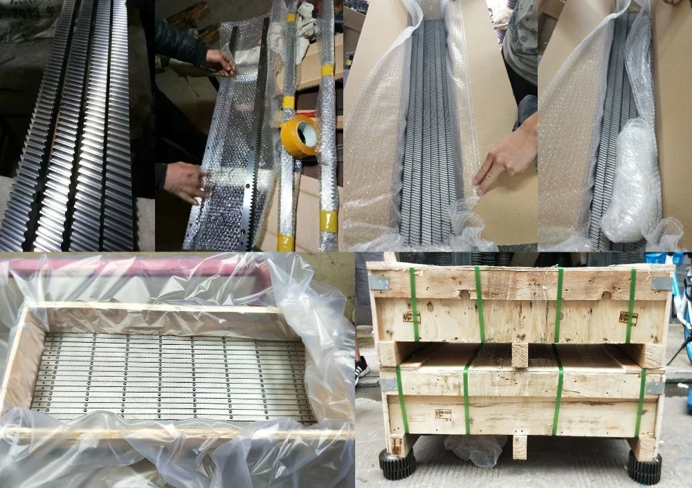 
C45 steel M1 gear rack and pinion 