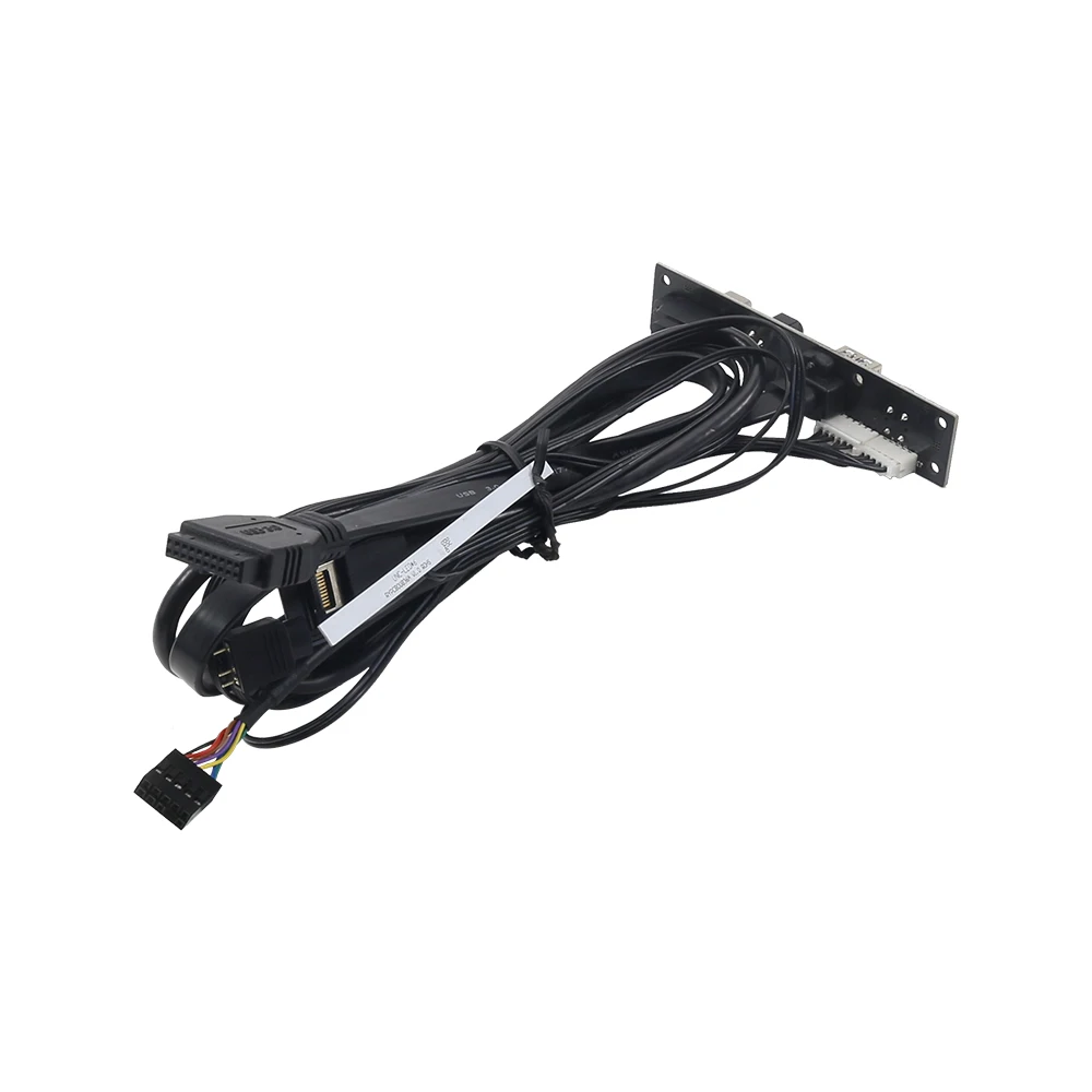 Computer USB 3.0 Front Panel Mounted Extension Cable USB 3.1 PCB Circuit Board Audio Input Output I/O Board Extender Wire