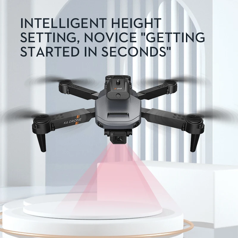 Flyxinsim K6 Drohn With Camera 4K 5G Wifi FPV Foldable Metal UAV Aerial Photography Drone RC Quadcopter Mini Dron Cameras Droes