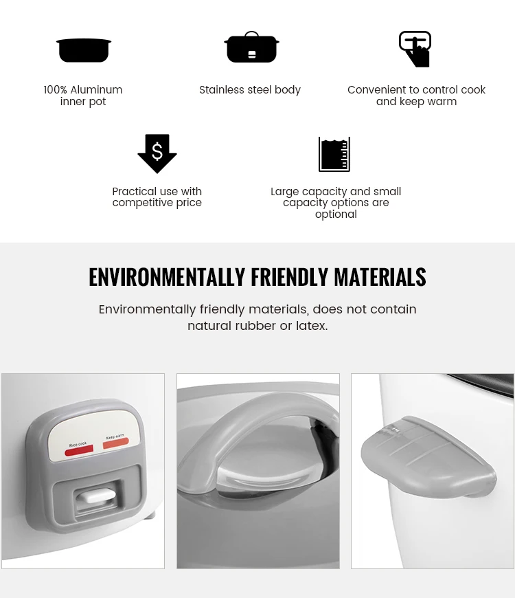 Price National Electric Stainless Steel Arrocera Novel Personal 3.6L~10L Rice Cooker Electric Drum Rice Cooker