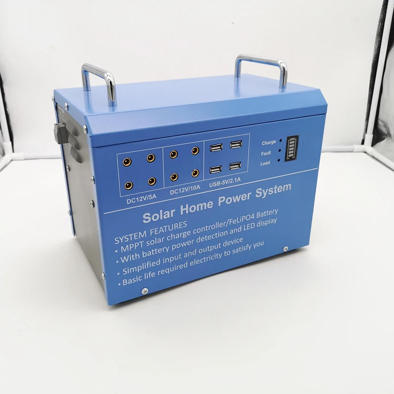 
Solar home lighting system for The lamp fan TV Mobile phone charging 