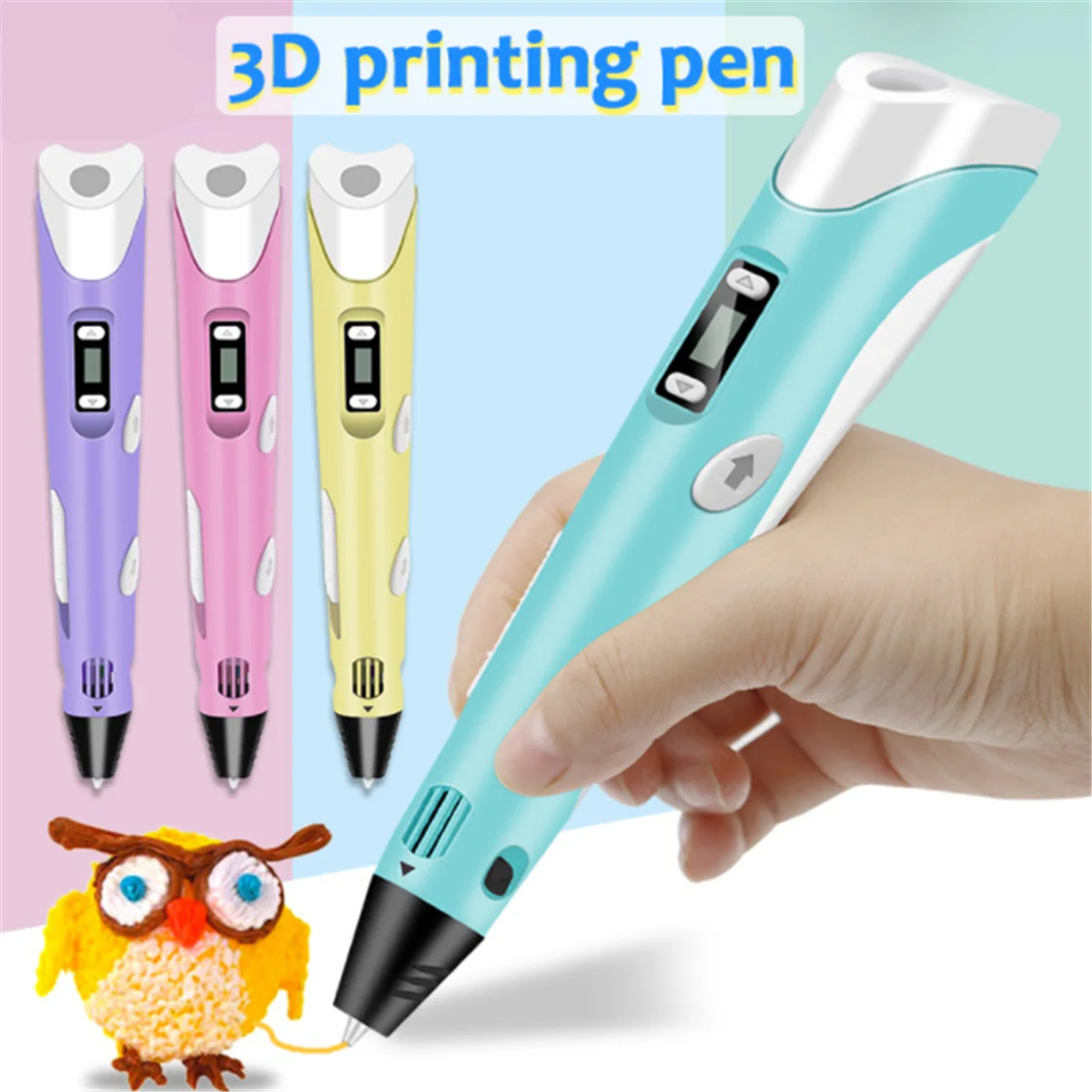 3D Printing Pen With LED Display Drawing Pen