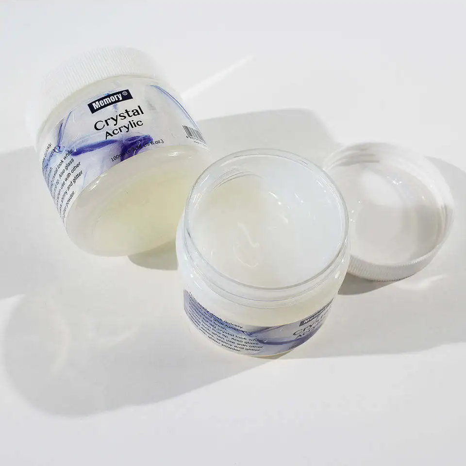 transparent 100ml DIY Crystal Acrylic color in bottle