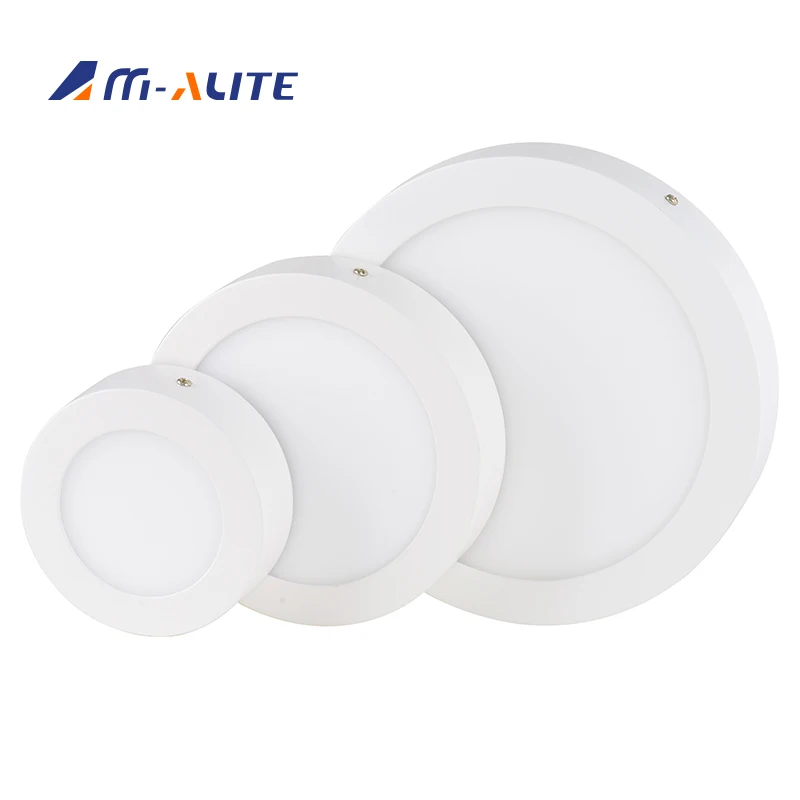 Modern Round Commercial Indoor Surface Mounted Ip20 6w 12w 18w 24w Led Panel Light
