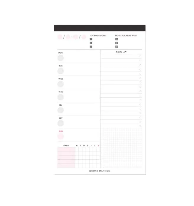 2022 new Custom printed Shopping List Pads Elegant Magnetic Notepads for Groceries and to-Do Lists Manufacturer