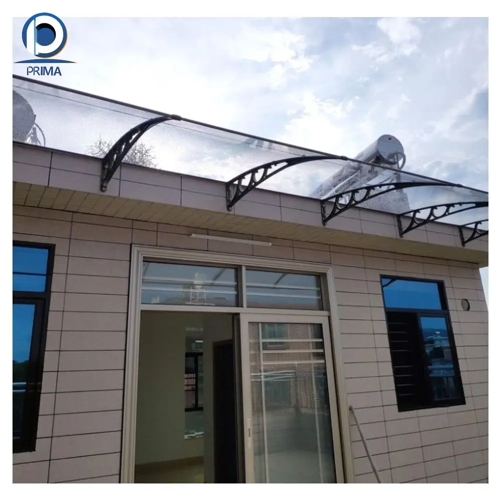2024 Factory Strong Aluminum Structure Waterproof Awning Roof Polycarbonate Balcony Patio Cover Window Awnings Canopy