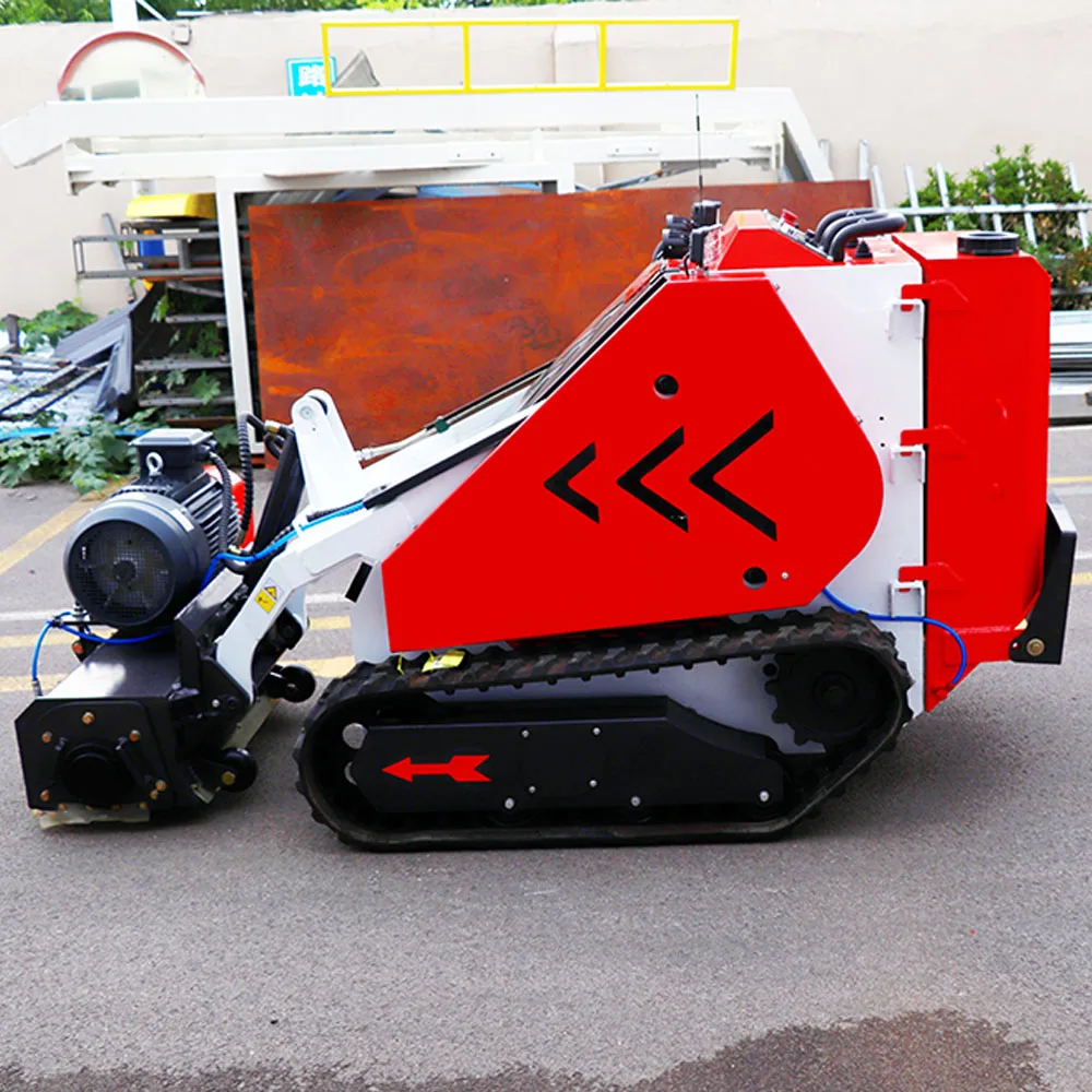 Concrete scarifier milling machine for road construction equipment