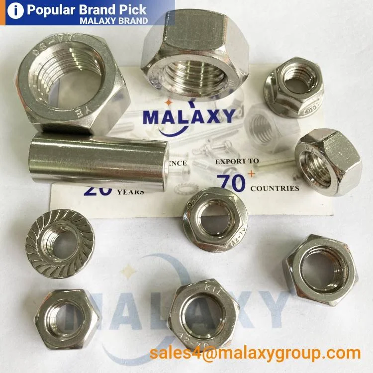 Колесо MALAXY для тяжелых грузовиков M18/M20 M22/M24 M12 M10 Металл Gr10 Ms шестигранный фланец гайки из нержавеющей стали