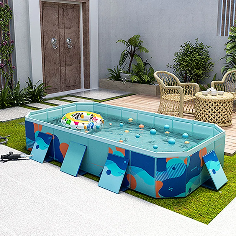 Cheap And High Quality Air Swimming Pools Above Rectangular Swimming Pool Basin Plastic Pool Swimming
