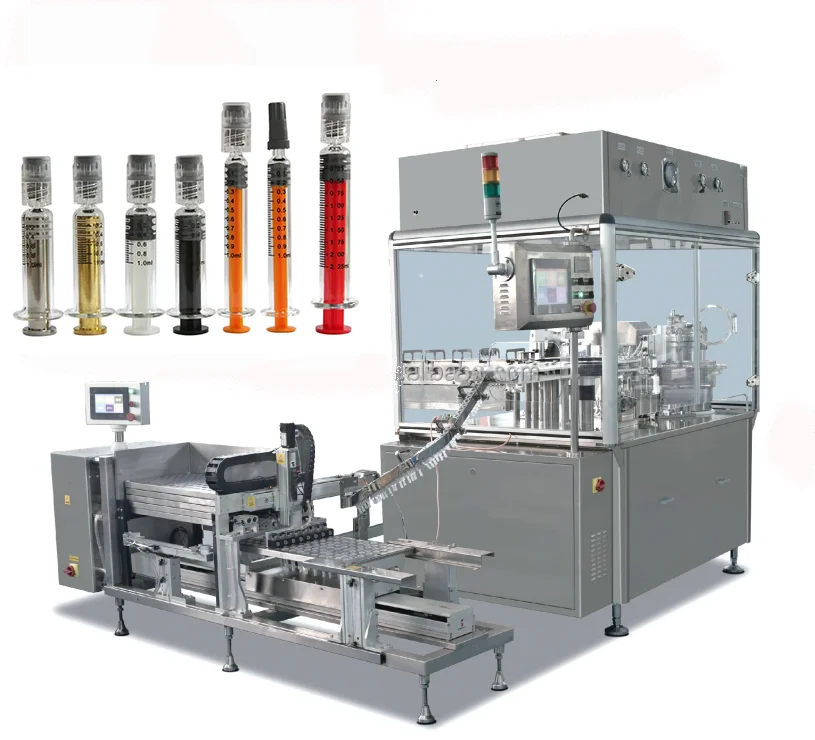 Factory Direct Hyaluronic Acid Prefill Glass Syringe Filling Machine Disposable Syringe Filling And Capping Machine