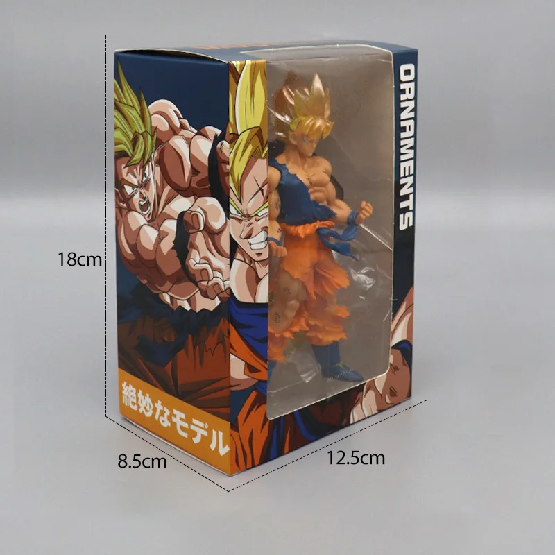 17cm Super Saiyan GoKu PVC resin Model Toy Anime action Figures Anime Dragon Z Balls Fashion Wholesale Products Dragon Z ball