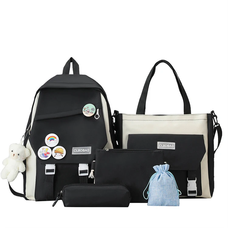 New Design Fashion 4 Pcs Per Set Girls Bags School Backpacks Set For Teens