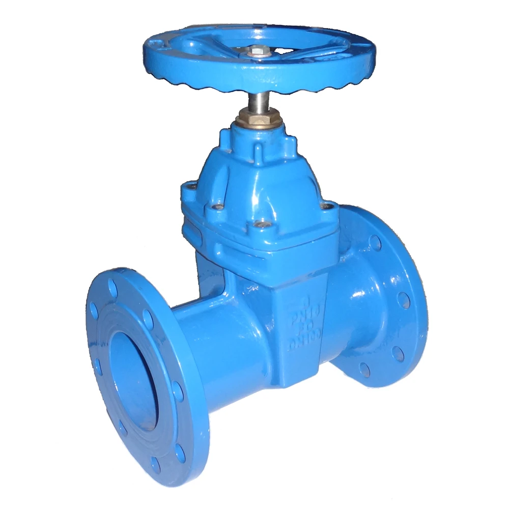 Ductile Iron DIN3202 F5 resilient seated Gate Valve with handwheel for water size DN50-DN600 pressure PN10/16