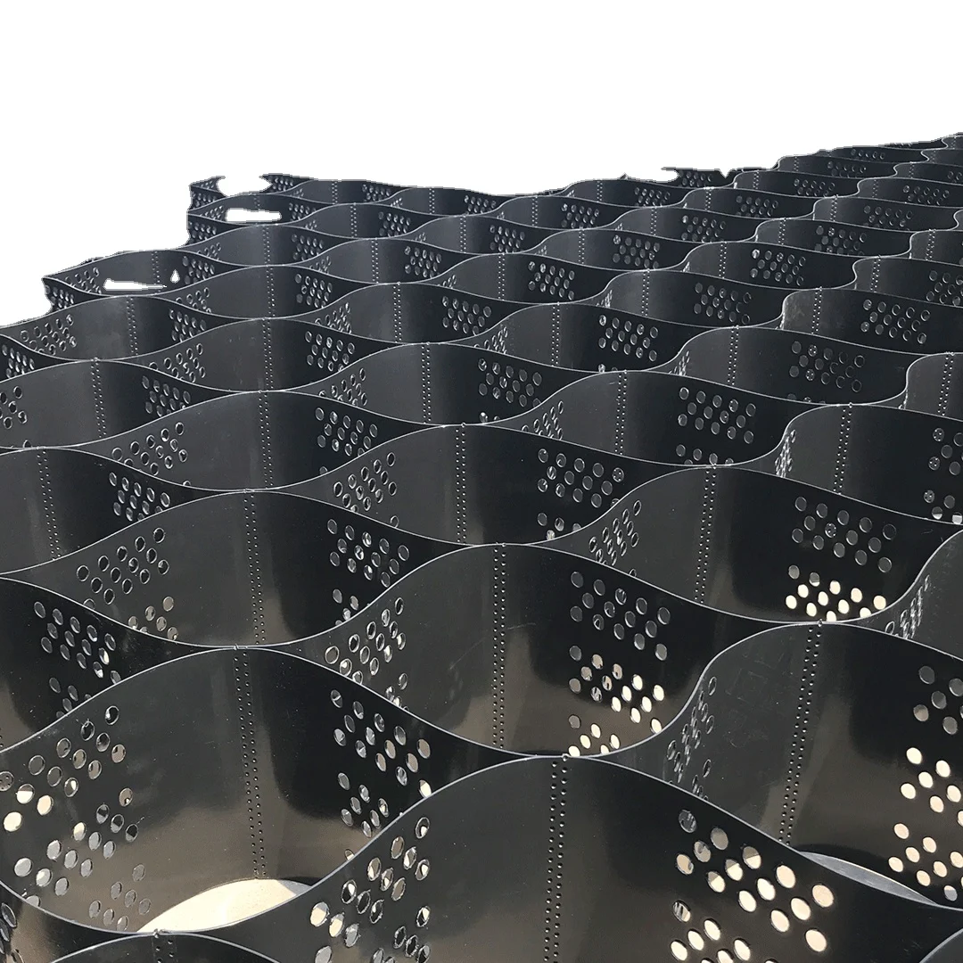 Geocell Gravel Stabilizer Paving Grid High Quality Road Stabilization HDPE Carbon Sale Black OEM Surface Graphic Technical Hours