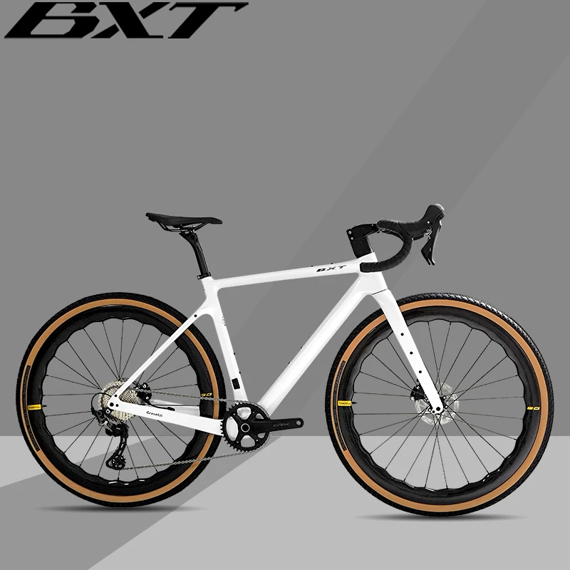 BXT Discounted Gravel Bike Carbon Fiber Disc Brake super light Road Bikes BSA Full Internal Routing 11S Carbon Gravel Bicycle