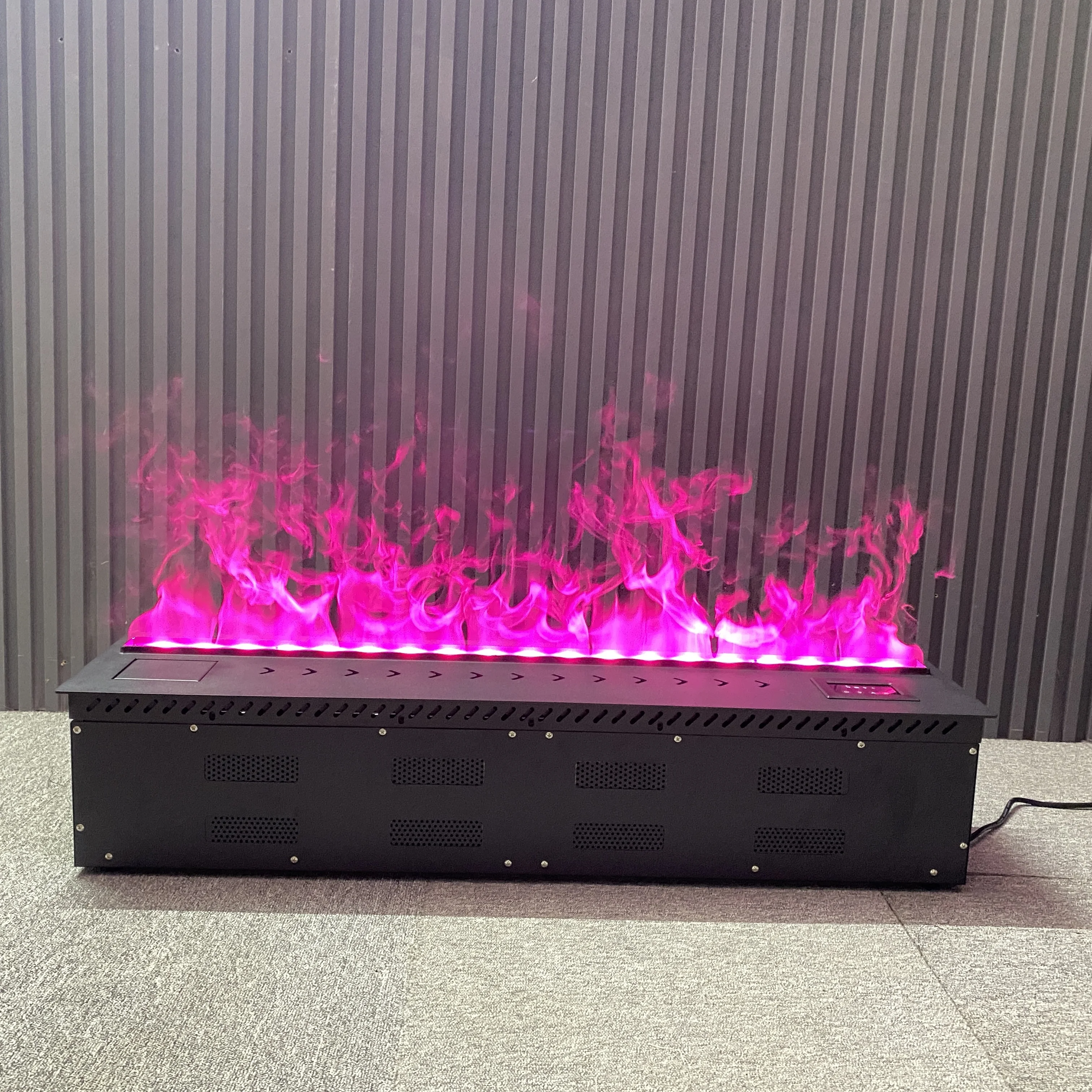 Tall on the modern decorative background wall flame fireplace environmentally friendly fuel for pure water without heat flame