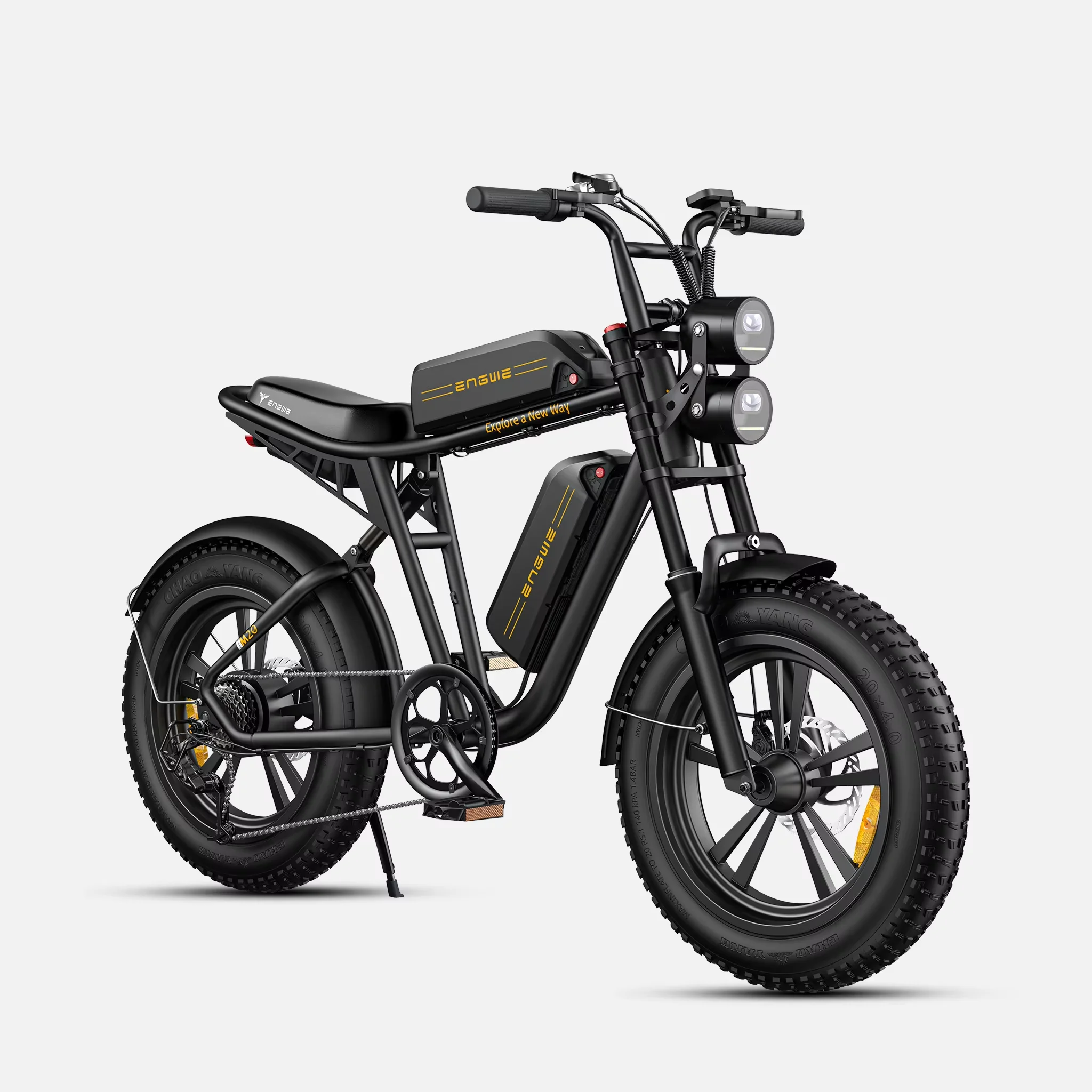 ENGWE M20 Dual Battery Electric Bike 750W 48V13AH Battery Electric Mountain Bicycle 20 Inch Off-Road Tyre Mens Ebike For Adults