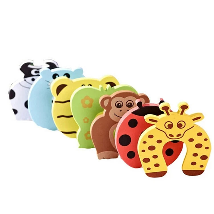 7 Design Child Safety Protection Baby Safety Cute Animal Security Kids Finger Safe Soft Foam Door Stopper