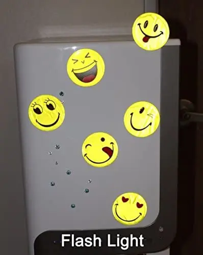 New promotional gifts smile face reflective stickers custom pattern reflective sticker